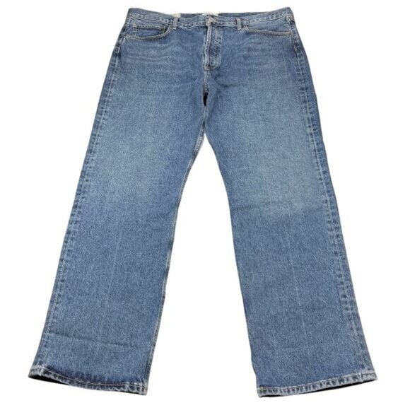 Agolde Fran Jean Low Slung Easy Straight Size 34 Dwell - Picture 2 of 8